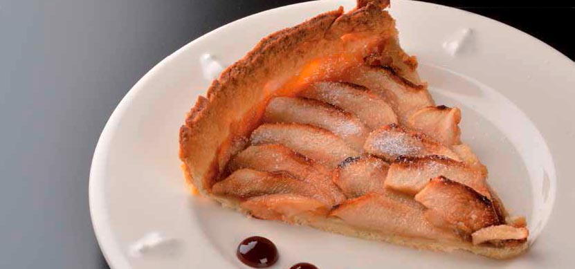 Tarte aux pommes et sirop de Liège